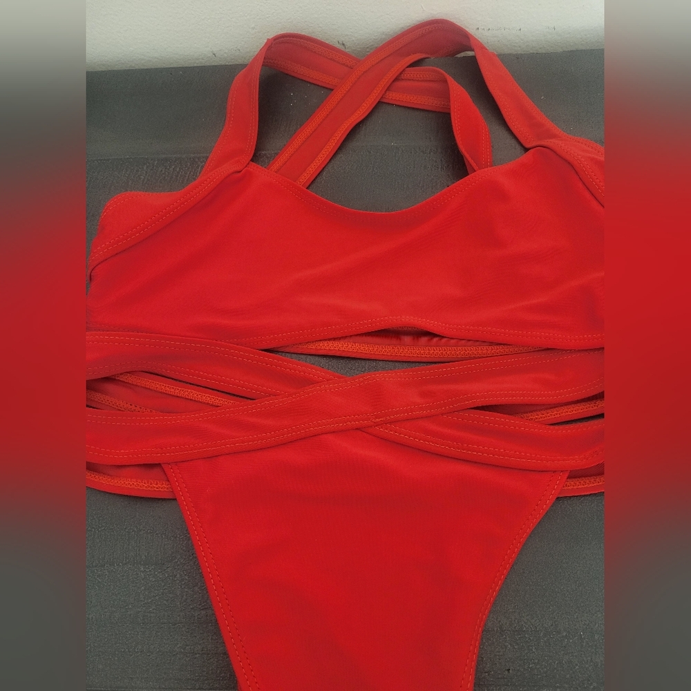 3 for 10!! red bikini medium